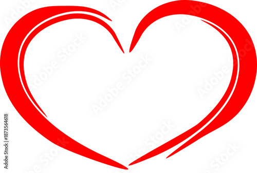 Simple heart illustration suitable for Valentine's Day, love, romance, and emotional content in digital and print media.