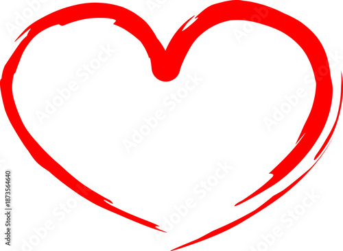 Minimalist heart outline, suitable for health, love, wellness, and emotional content in digital or print media.
