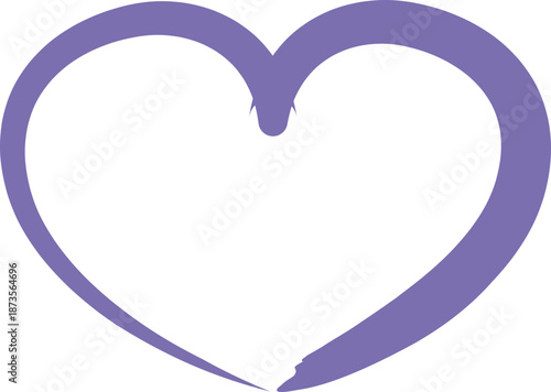 Simple heart outline, suitable for health, love, or romantic-themed digital content and web visuals.