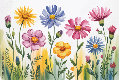 spring flowers background