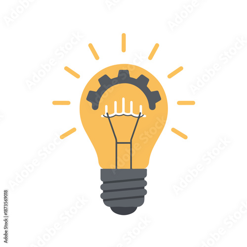 Smart Idea Generation Vector Icon for Innovation and Efficient Problem Solving