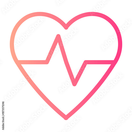 cardiogram gradient icon