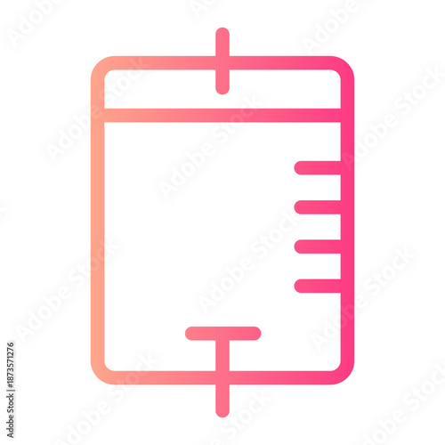 iv bag gradient icon
