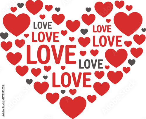 Heart filled with love