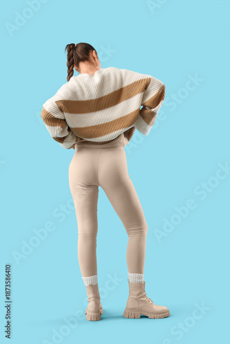 Young woman in thermal unde...