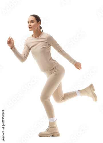 Young woman in thermal unde...