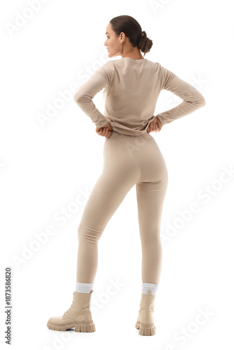 Young woman in thermal unde...