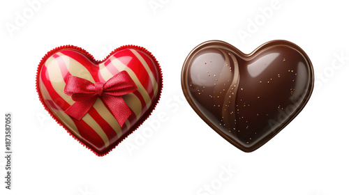 Valentine's day heart-shaped chocolates, romantic gifts, chocolate treats