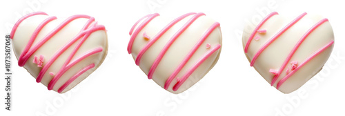 Delightful heart-shaped chocolates for valentine's day, romantic treats, love symbols