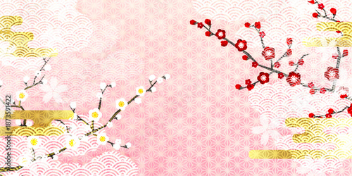 梅　節分　金　春　背景