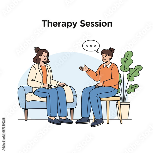 Mental Health Therapy Session: Patient Talking to Counselor, Emotional Support