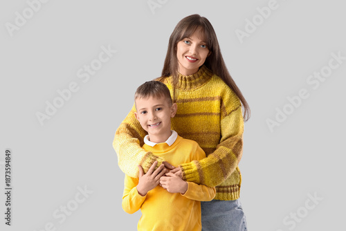Happy mother with her littl...