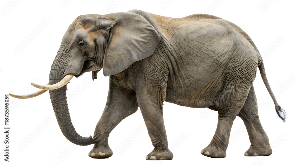 Fototapeta premium elephant isolated on white