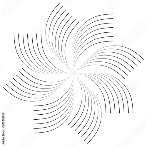 Abstract Black and White Flower Background design