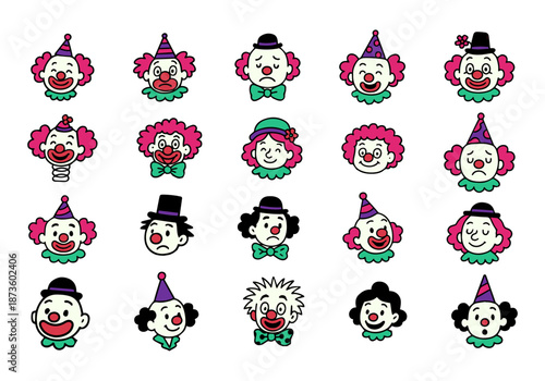 Cute Funny Clown Avatar Element