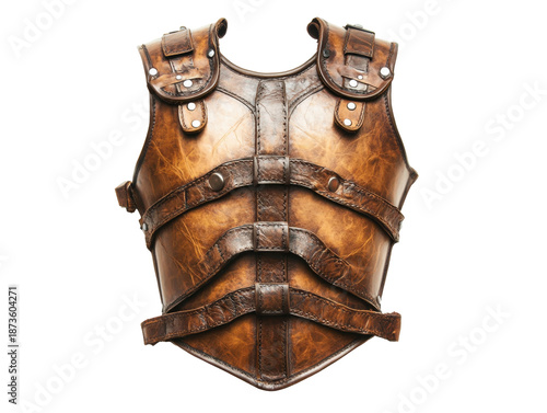 Vintage Brown Leather Armor Chestplate
