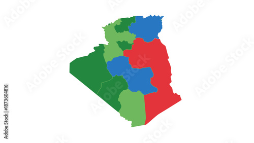 libya map regions colored