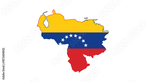 venezuela map flag