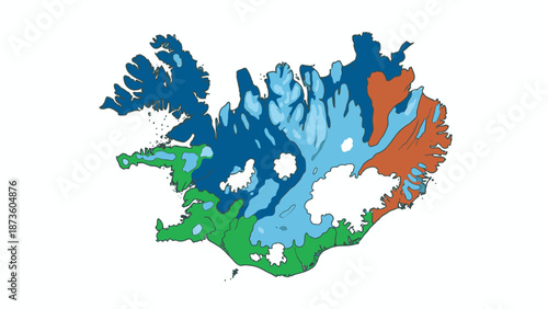 iceland glacier map