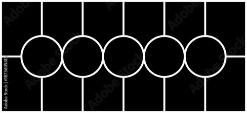 blank photo collage frame, black moodboard vector layout, cartoon manga or comics page template