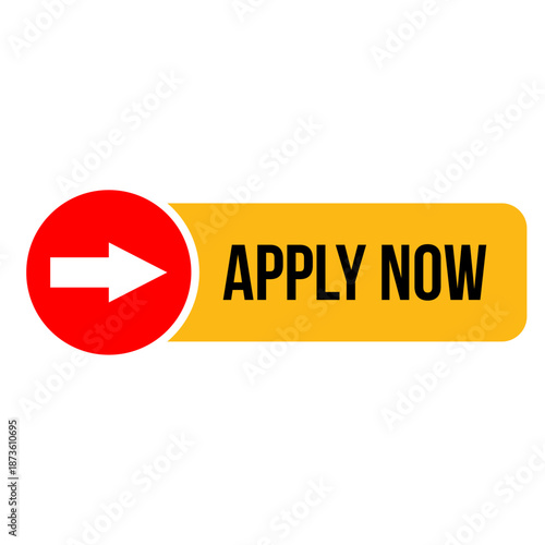 apply now icon vector design template on transparent background
