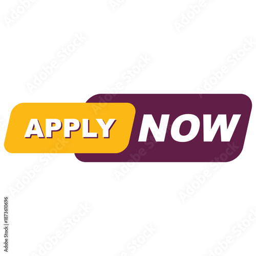 apply now icon vector design template on transparent background