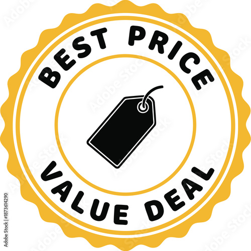 Best Price Value Deal Badge for Discounts and Promotions