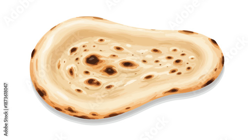 Deliciously crafted traditional Indian flatbread perfect for a variety of culinary uses an inviting illustration of a classic staple food with rich