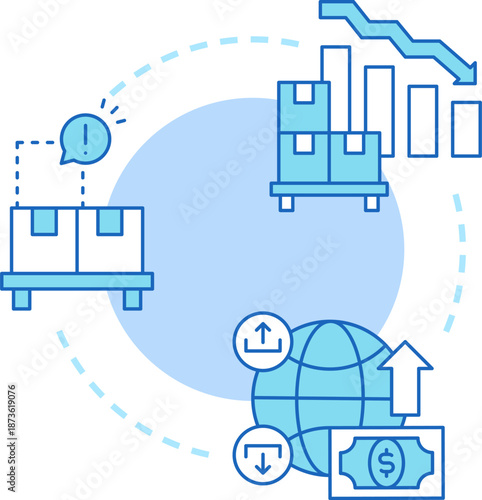 Supply Shortage And Low Supply Illustration Illustration