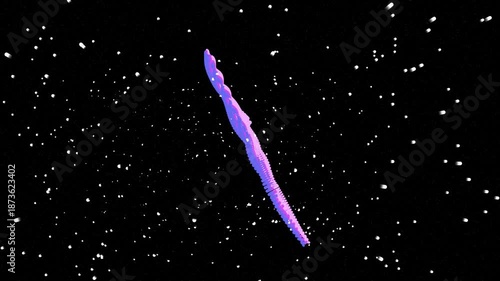 Interstellar Object: A Purple Anomaly in Starry Space