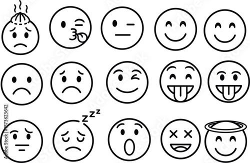 Biometric fingerprint scan identification icons set for digital security access control identity verification cyber safety touch id authentication and privacy protection vector illustration