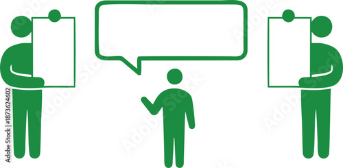 Presentation Discussion People Icon
