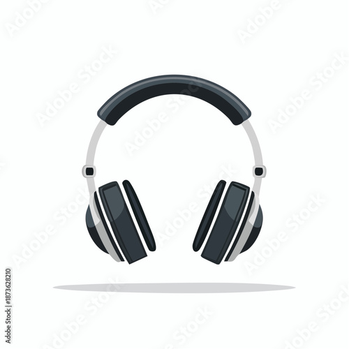 Illustration of stylish wireless headphones offering immersive audio experience and comfort