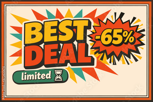 Limited time best deal retro discount offer - 65% off
