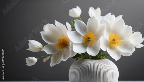 White Flowers In A Vase