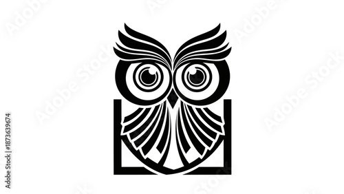 Sleek and Modern Owl Logo Design, a minimalist avian symbol for creative projects and brand identity