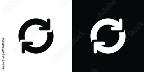 Circular Arrow Rotation Sign Graphics With Arrows Pointing Clockwise Direction