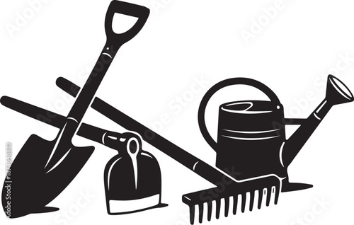 Gardening tools and equipment for yard work and landscaping