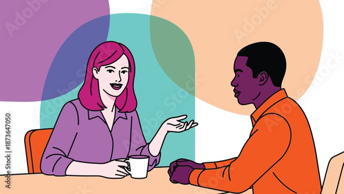 Dynamic dialogue fostering mutual understanding and collaboration between diverse individuals in a