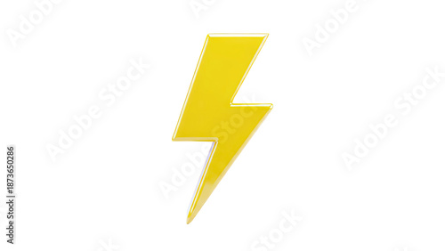 Free Download Glossy Yellow Lightning Bolt Symbol - GFXLoad