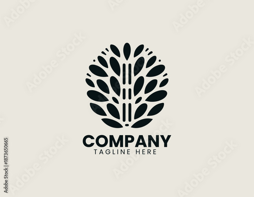 Apple seeds symbol is arranged as clean black vector logo illustration