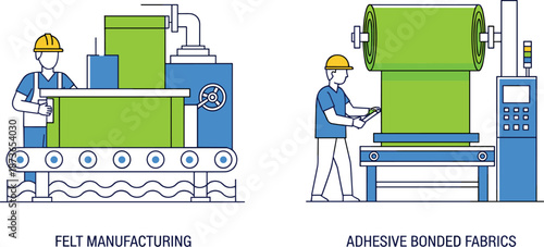 Comprehensive set of black line industrial automation icons featuring robotic arms, smart factory systems, assembly lines, 3D printing, and manufacturing plant machinery.