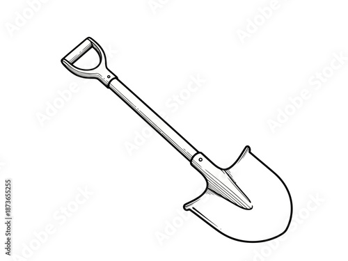 Handheld garden hoe tool with sharp blade and wooden handle for digging