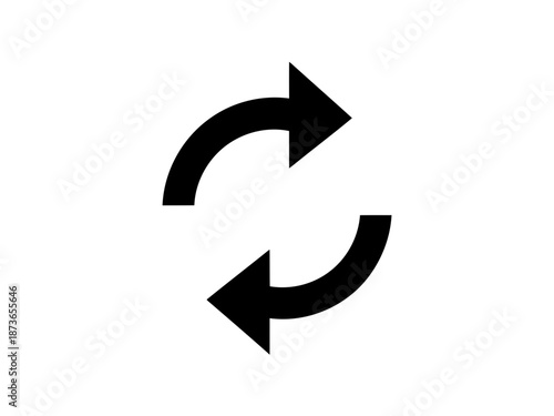 Free Download Circular black arrows showing rotation or recycling symbol in motion - GFXLoad