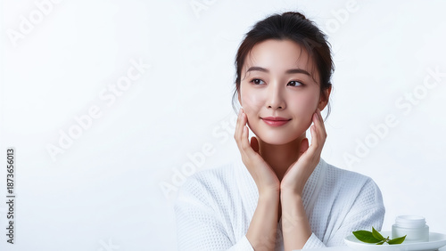 Asian skin care concept.
