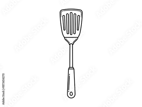 Stainless steel slotted turner spatula for cooking and baking tasks