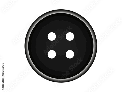 Black circular automotive part with six evenly spaced round holes for bolts