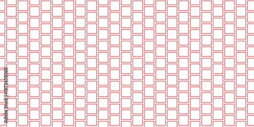 simple red outline square pattern art for banner poster background.