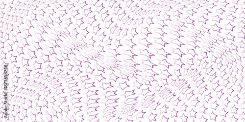 simple magenta gradient outline star wave pattern art for banner poster background.