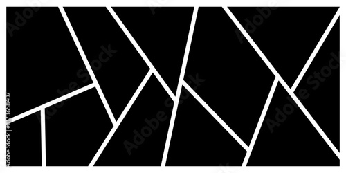 Photo collage template. Mood board grid. Square picture frame. Photography album layout. Vector illustration .eps,10